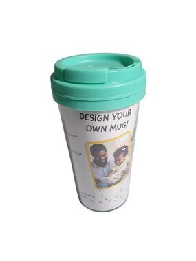 Mint Green Travel Mug Plastic Tumbler Design Your Own Divided Insert Mother Fath
